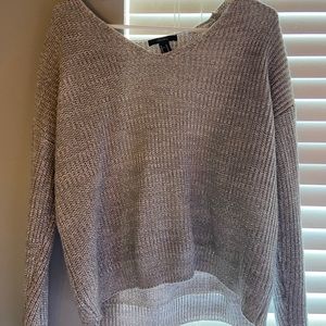 plain gray comfy sweater